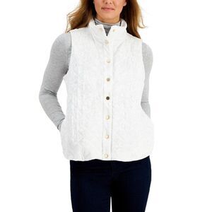 Charter Club Velvet Quilted Vest  in Winter Morning  Size XXL